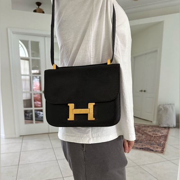 Hermes Lizard 24CM Constance Handbag - Picture 14 of 14